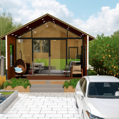 Nhà Gỗ Nhựa 6mx8m